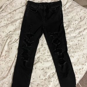 american eagle ripped skinny jeans
